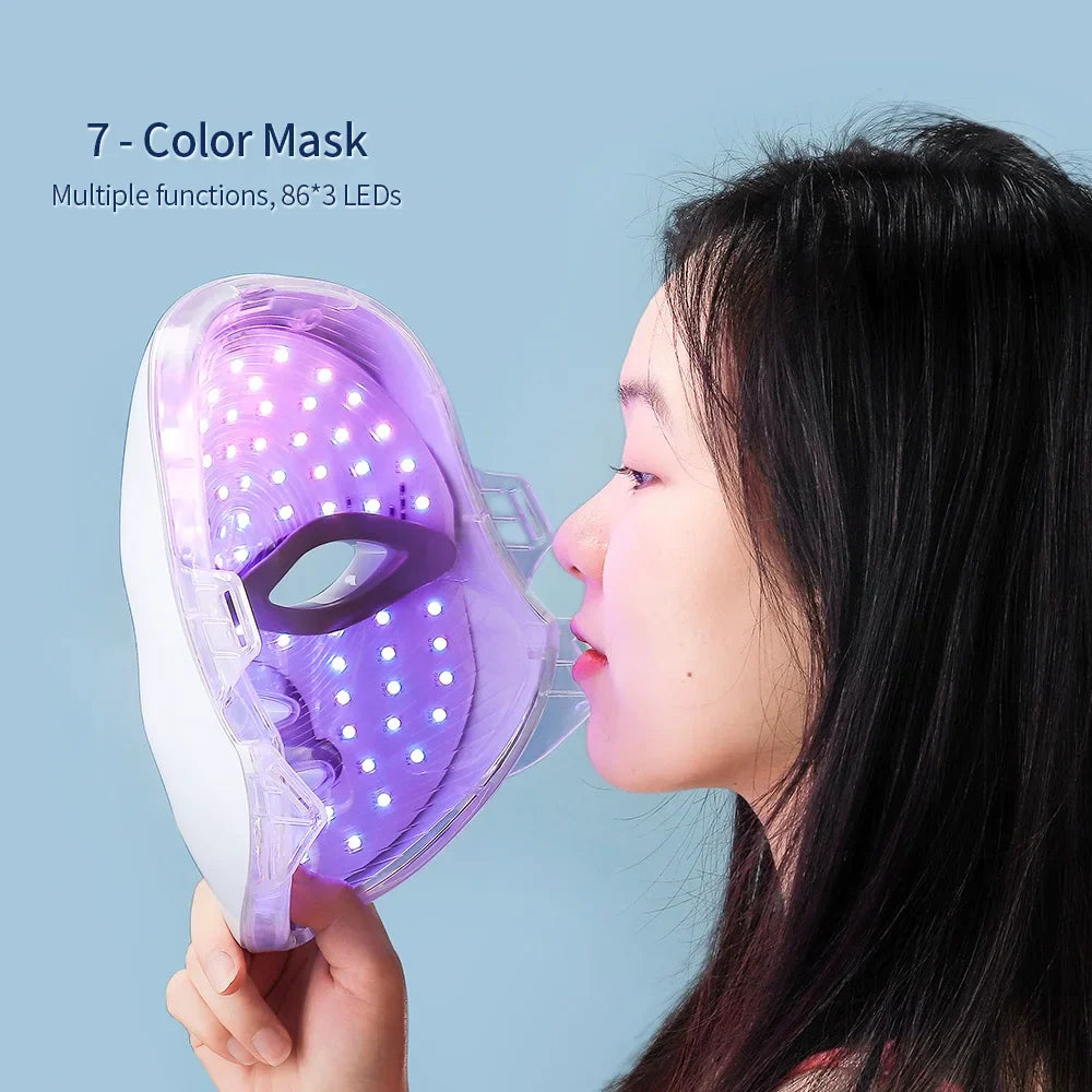 7-Color LED Light Therapy Facial Mask – Full Spectrum Skin Rejuvenation