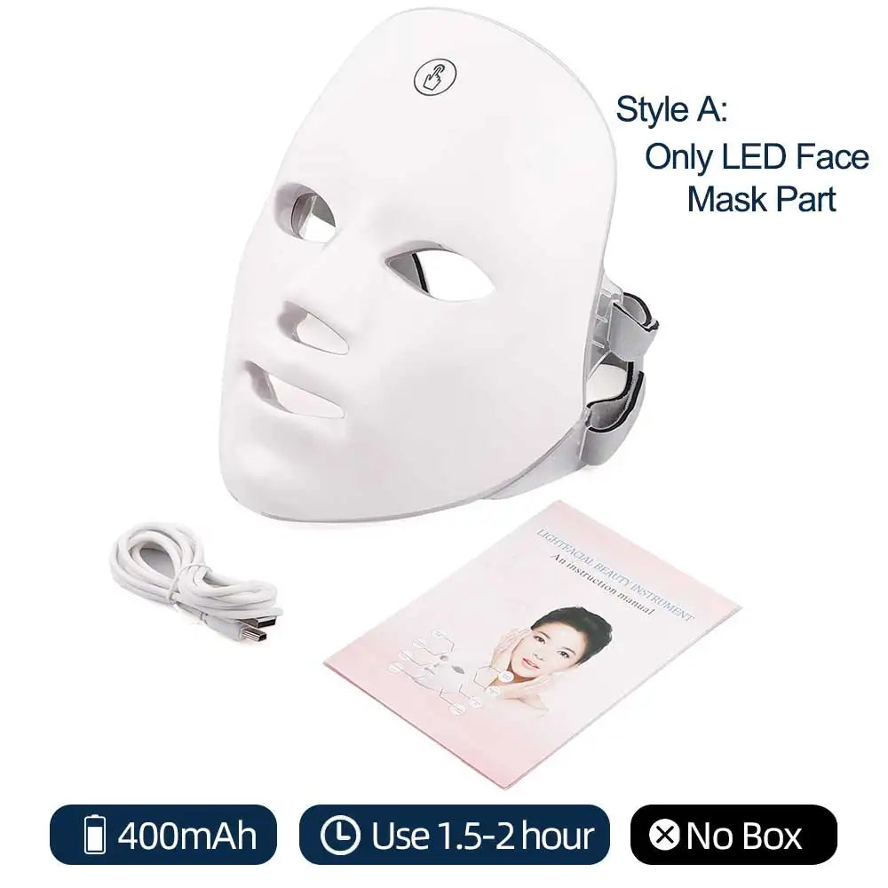 7-Color LED Light Therapy Facial Mask – Full Spectrum Skin Rejuvenation